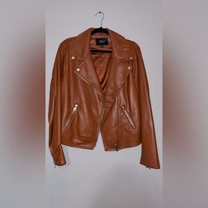 Torrid Cognac Brown Faux Leather Women's Jacket